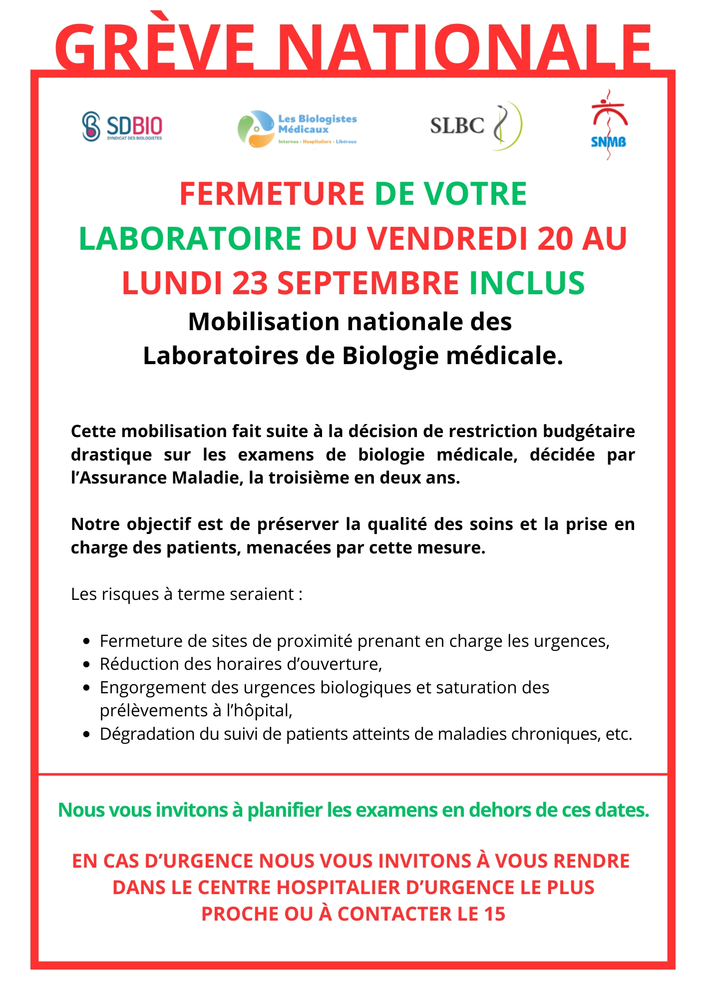 Affiche grève